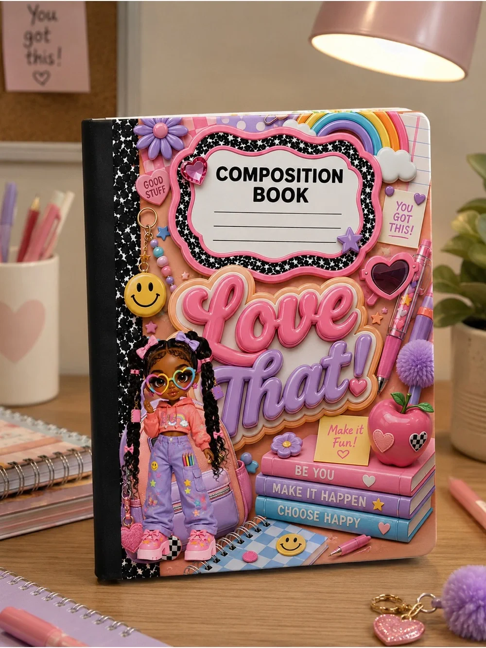 Slay the School Day Personalized Composition Notebook Collection